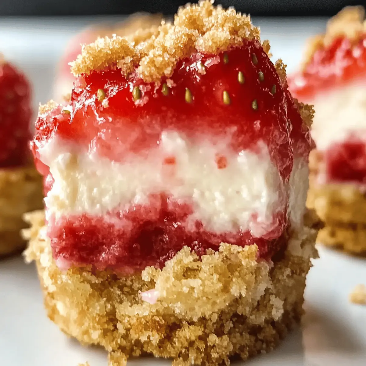 Irresistible Mini Strawberry Cheesecakes