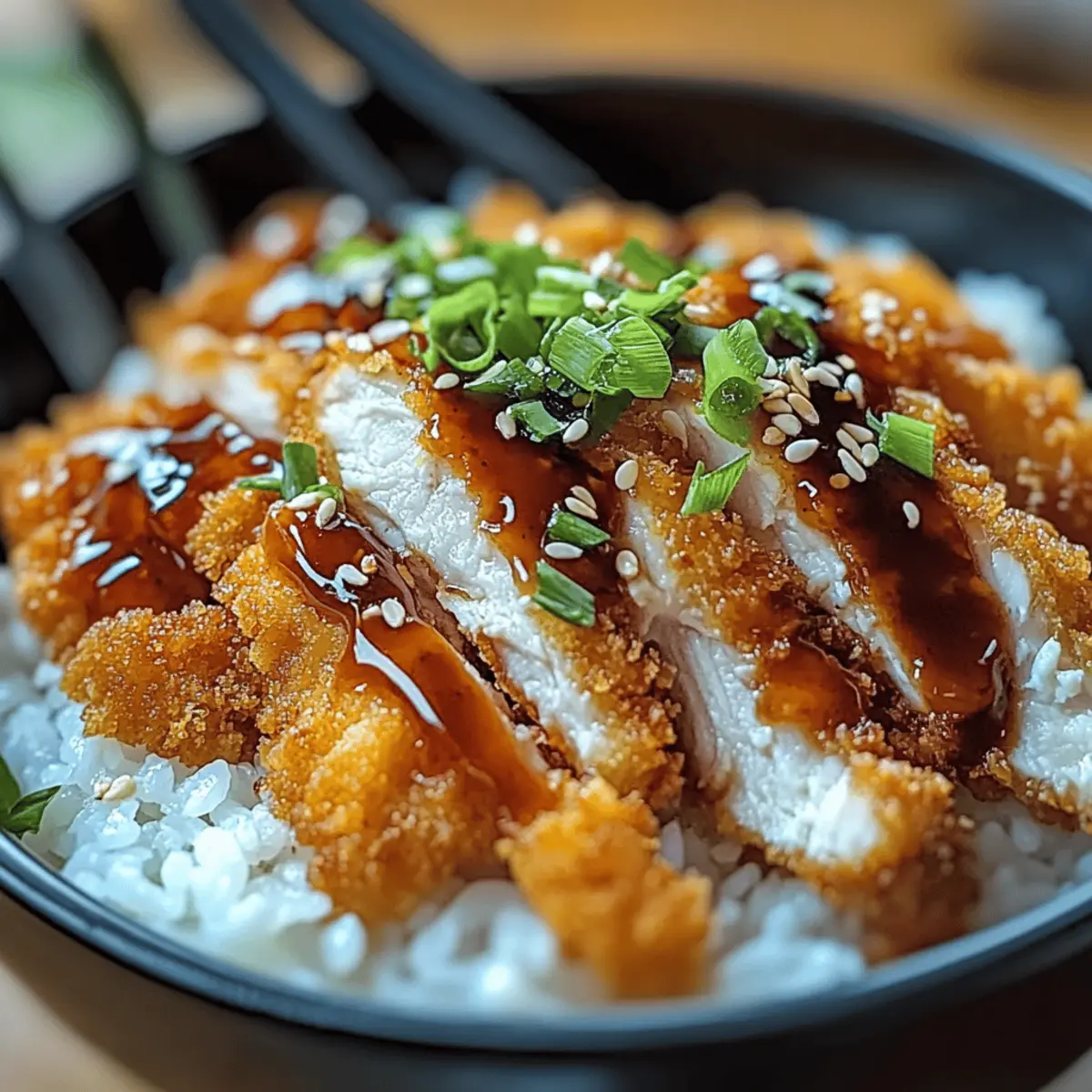 Japanese Katsu Bowls with Tonkatsu Sauce