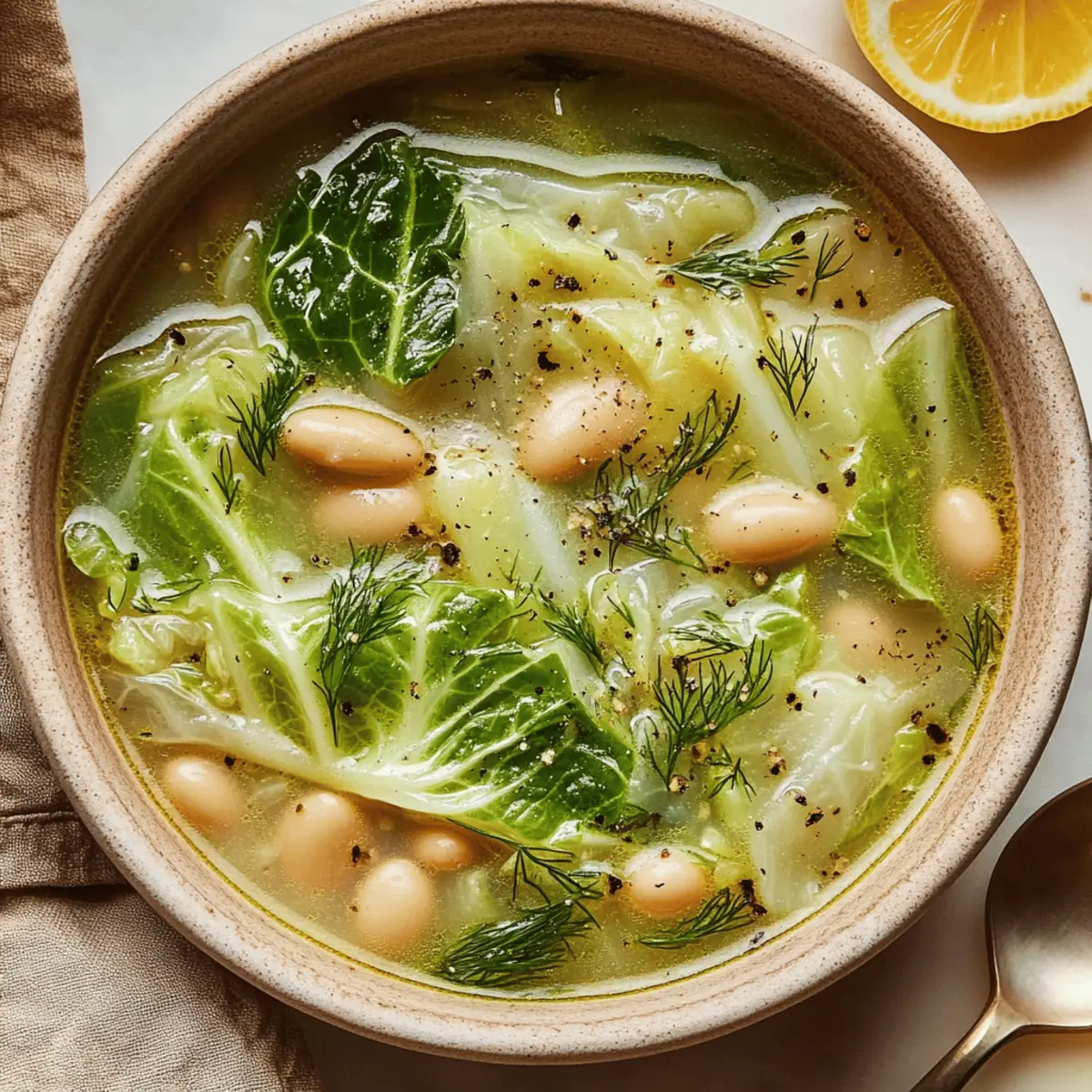 Lemon Dill Cabbage Soup
