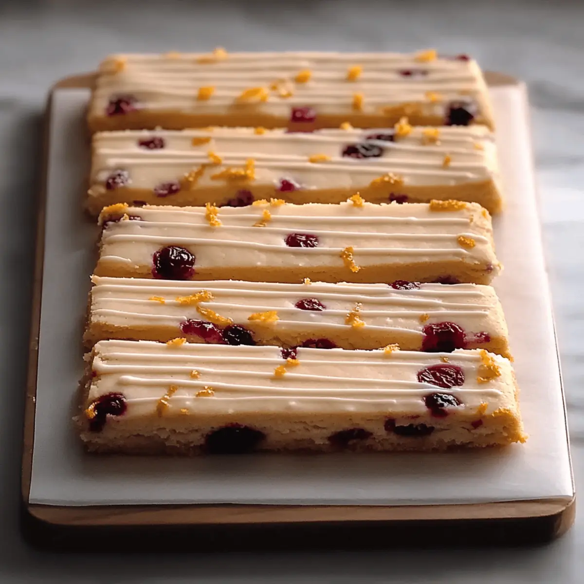 Orange Cranberry Shortbread Cookies