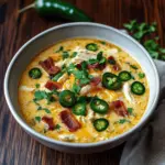 Spicy Jalapeño Popper Chicken Soup