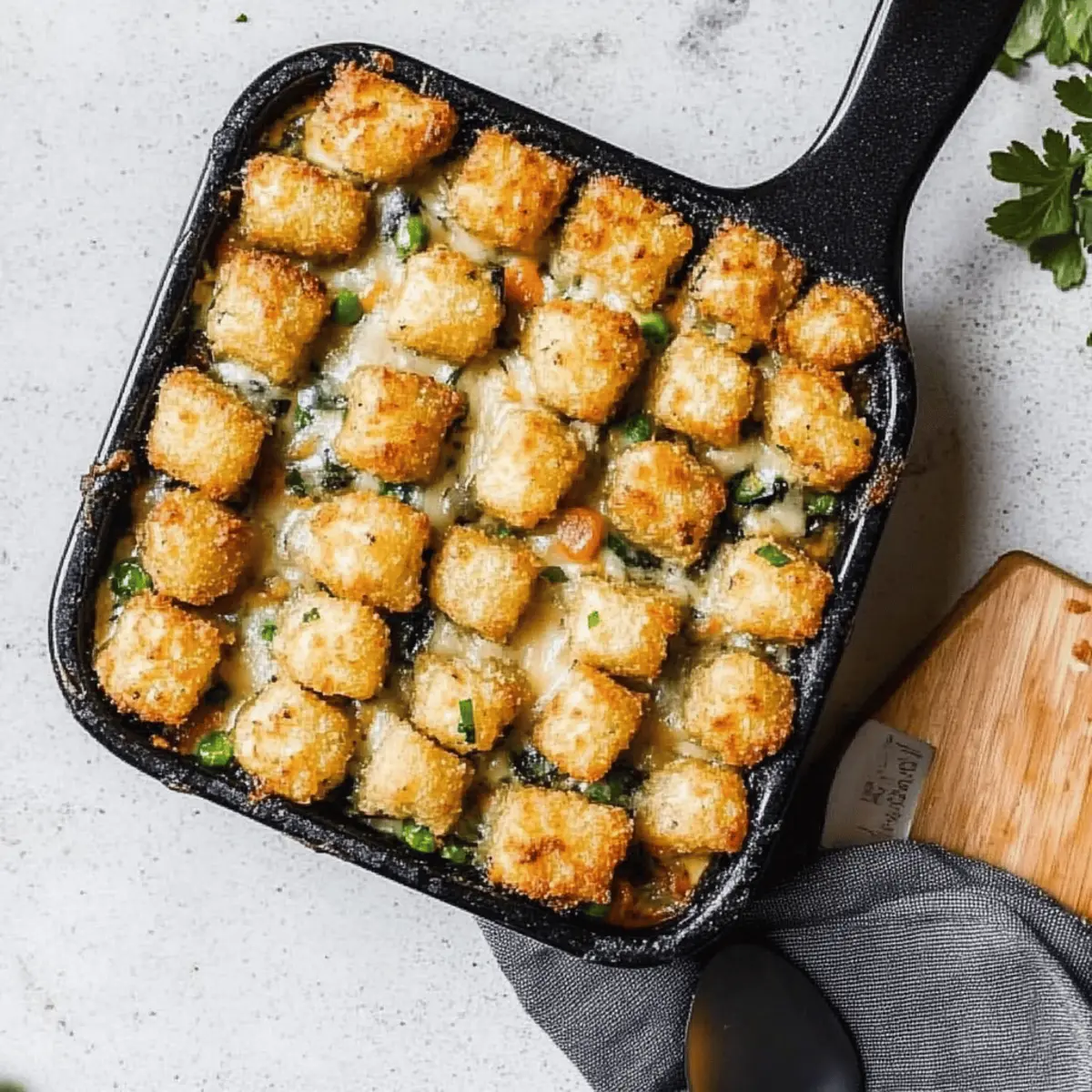 Vegetarian Tater Tot Hotdish