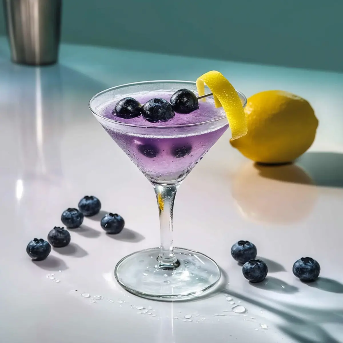 Frostbite Blueberry Martini Cocktail