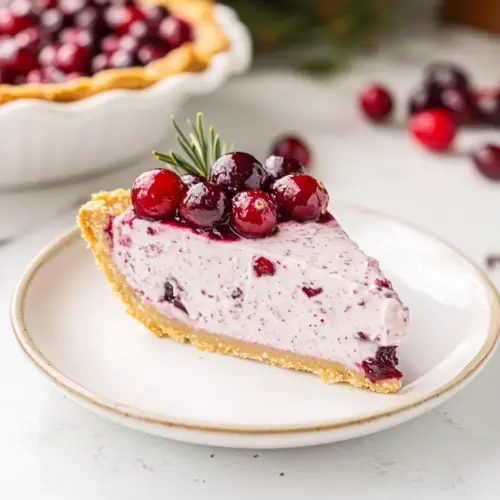 No Bake Cranberry Pie