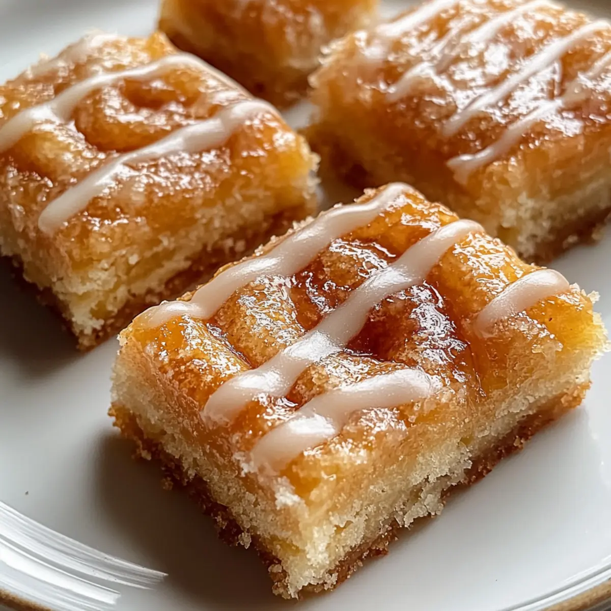 Soft Baked Maple Donut Bars