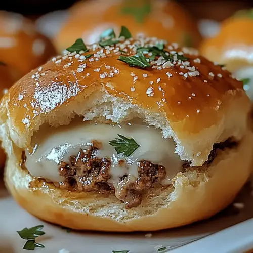 Juicy Garlic Parmesan Cheeseburger Bombs