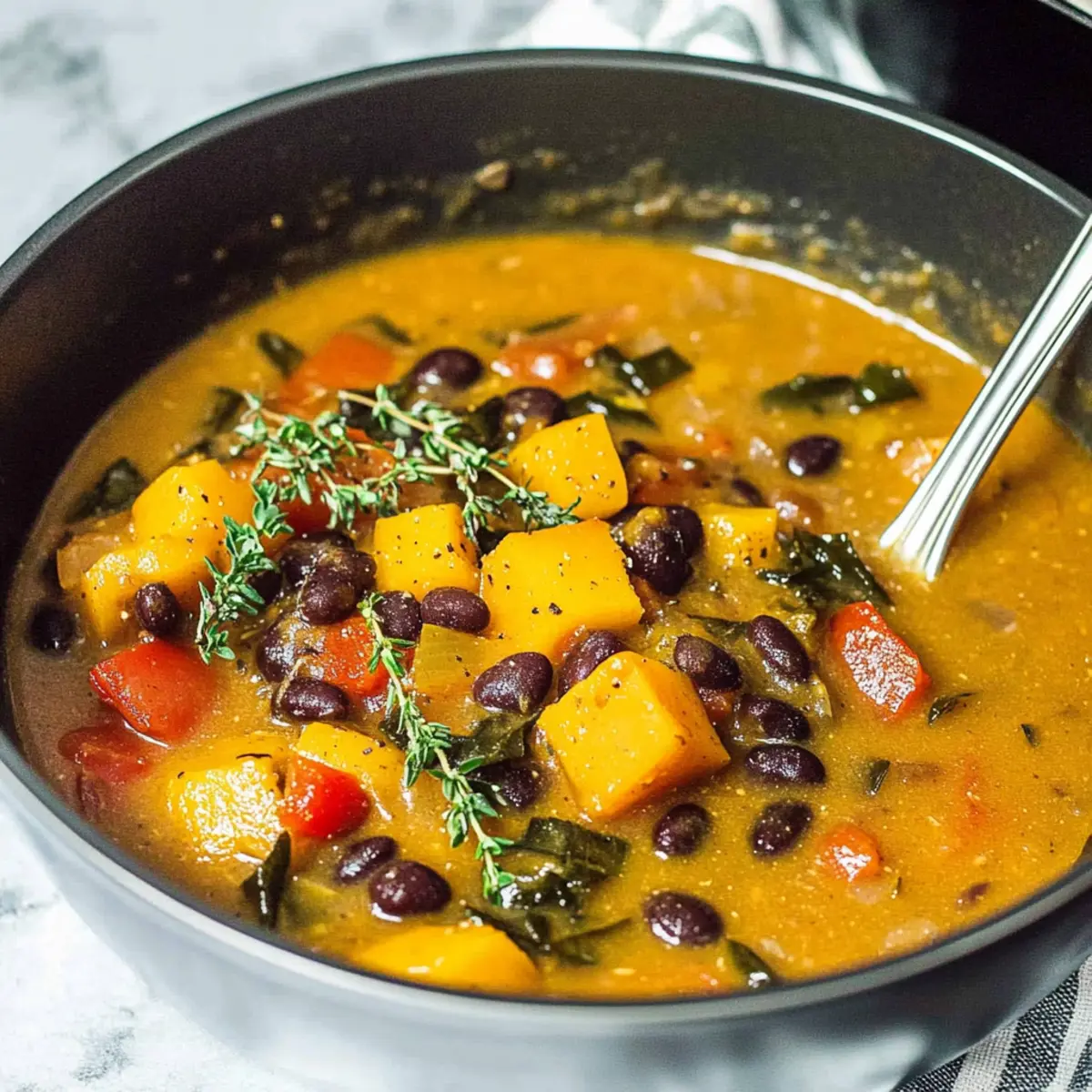 Black Bean Butternut Squash Stew
