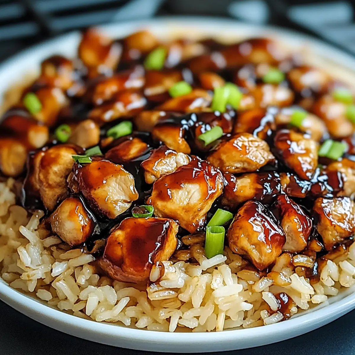 Honey BBQ Chicken Rice