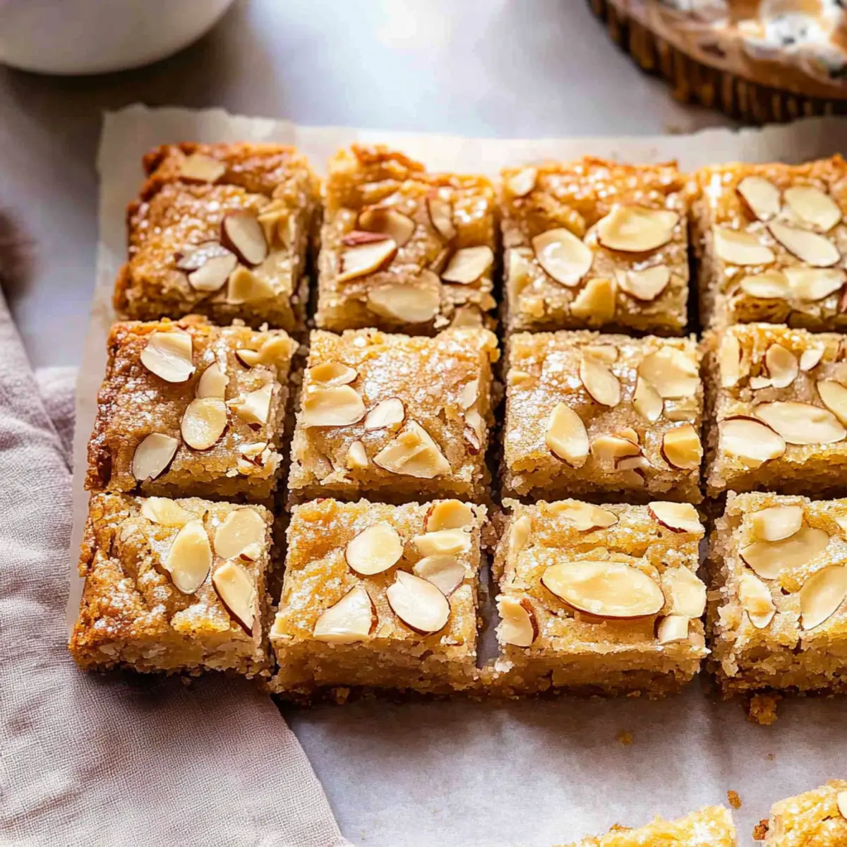 Vegan Almond Croissant Cookie Bars