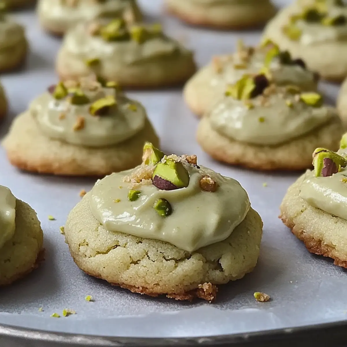 Pistachio Thumbprint Cookies