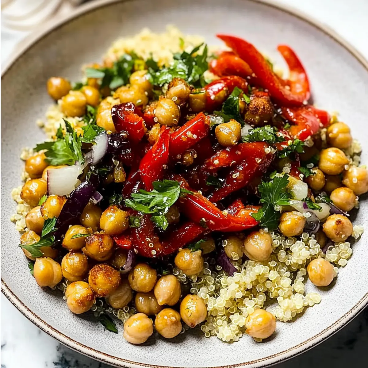 Roasted Red Pepper Salad