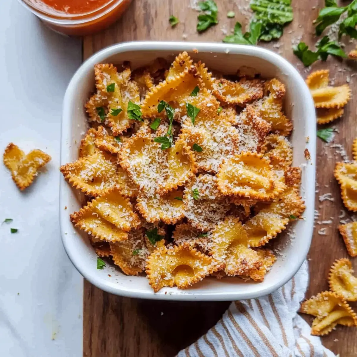 Air Fryer Pasta Chips