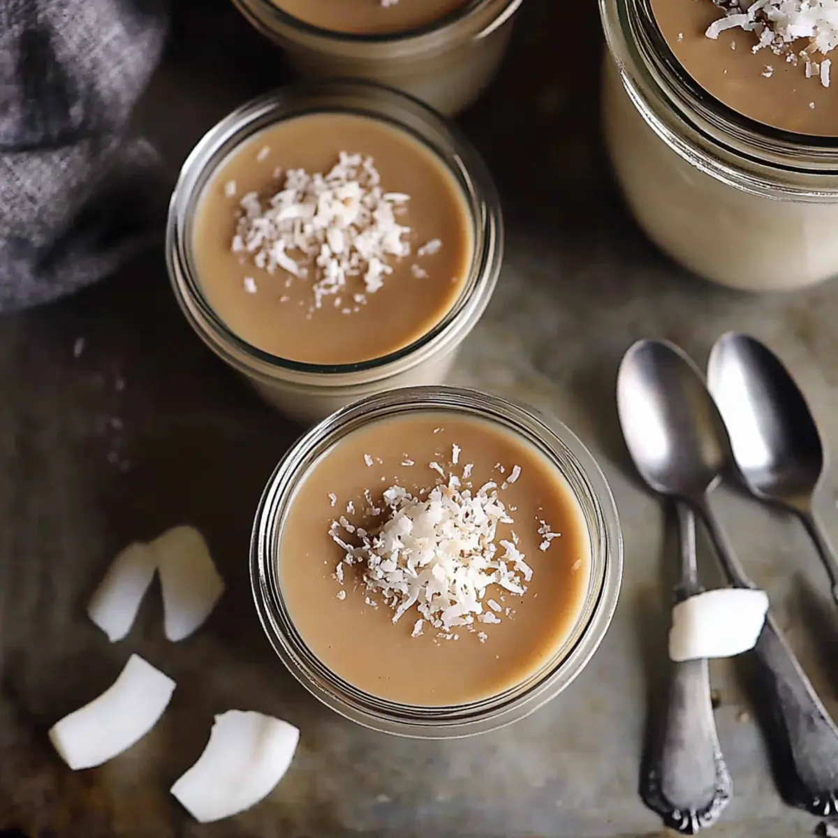 Salted Caramel Coconut Panna Cotta
