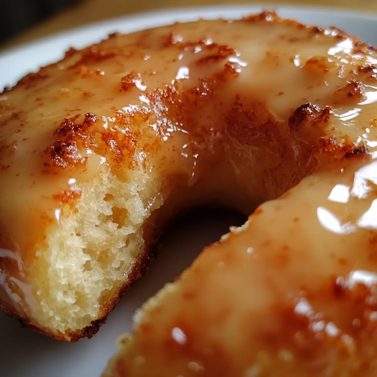 old fashioned sour cream donuts with coffee glaze