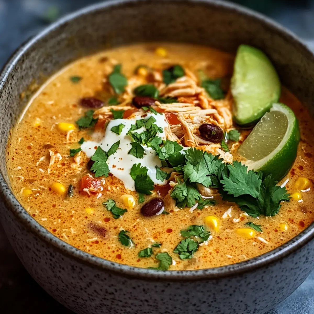 Creamy Chicken Enchilada Soup