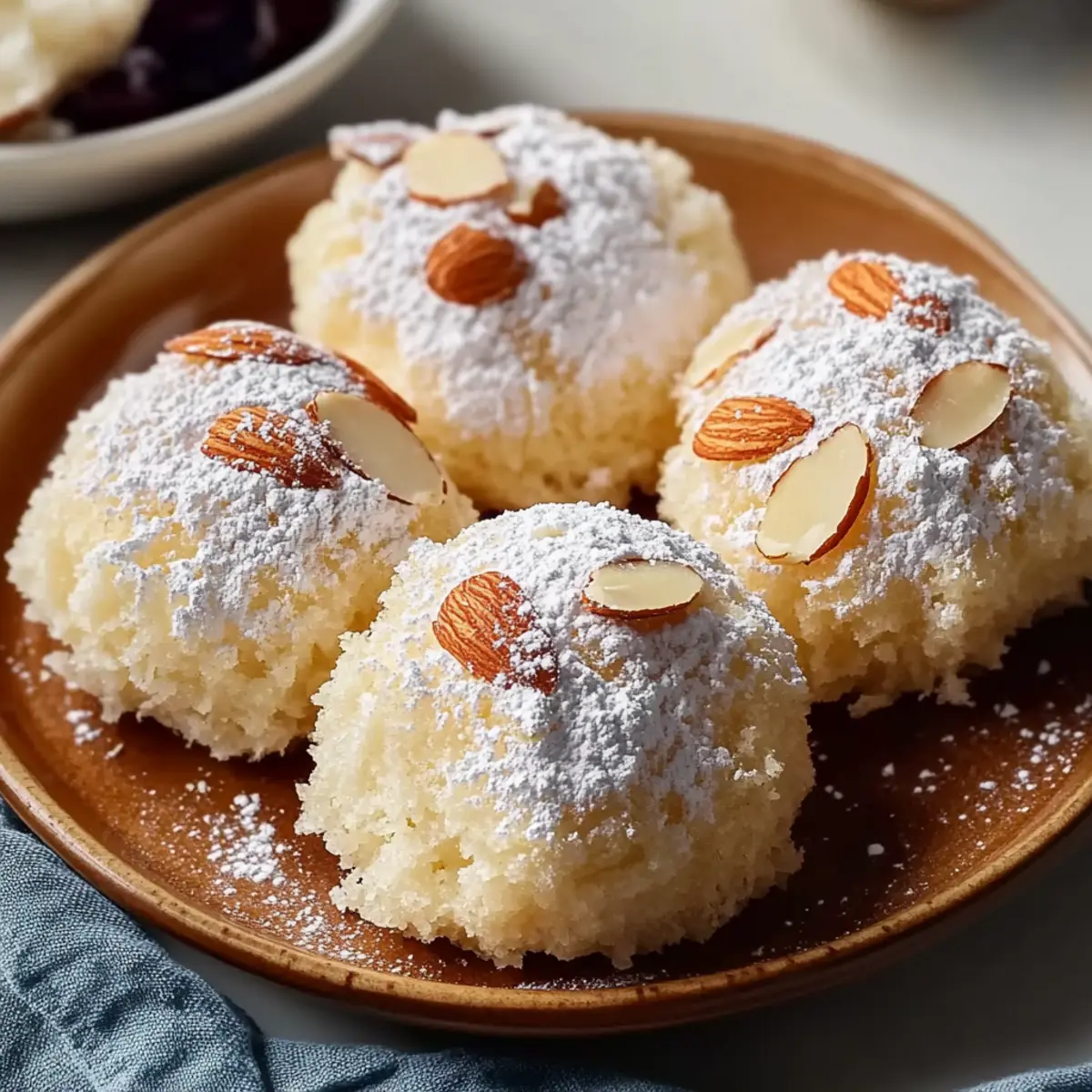 Soft Ricotta Almond Pillows