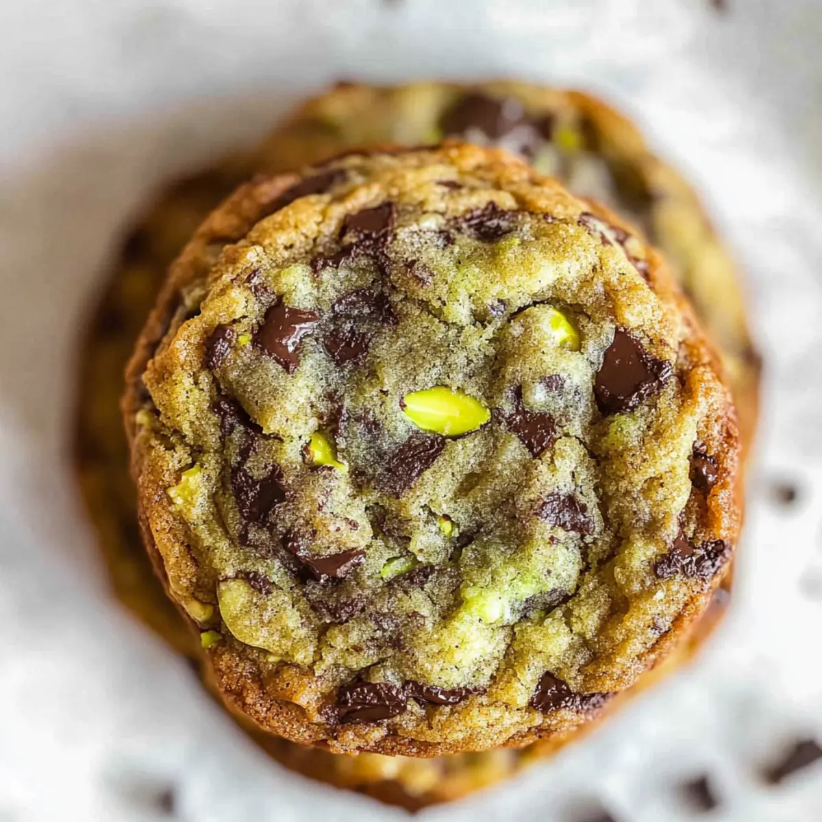 Pistachio Chocolate Cookies