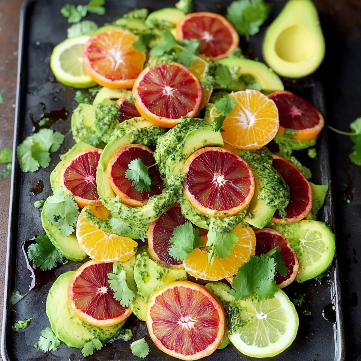 Orange Avocado Salad Recipe with Cilantro Lime Dressing