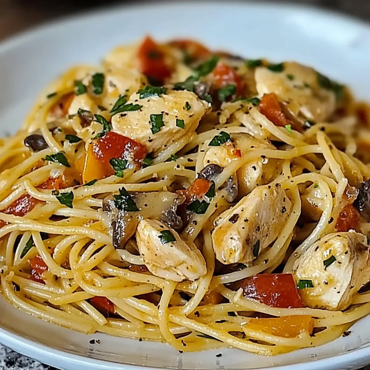 Monterey Chicken Spaghetti