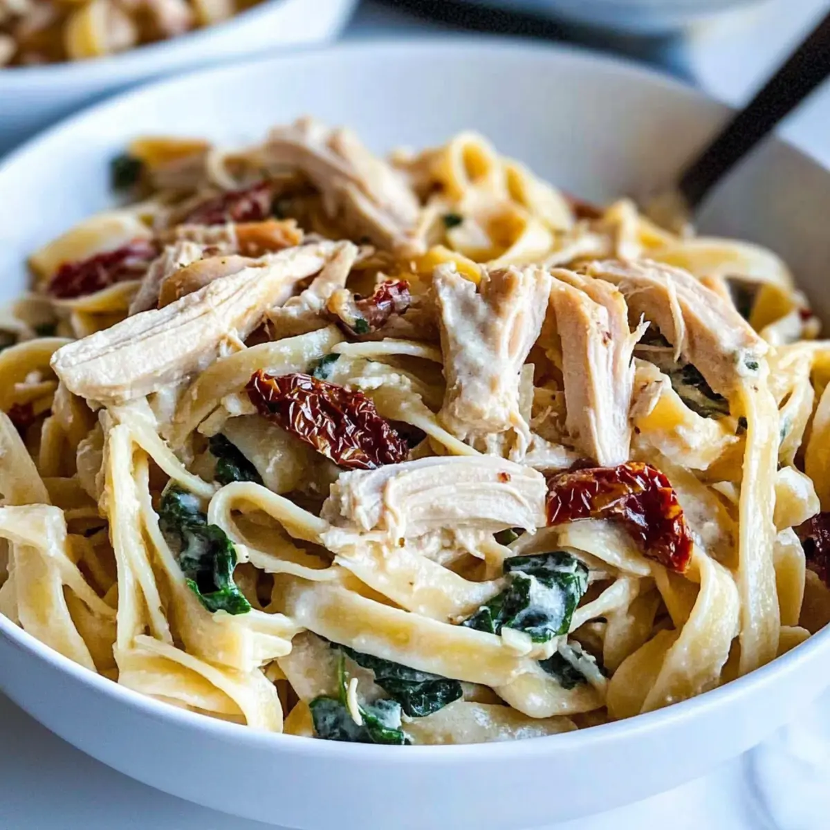 Shredded Chicken Pasta