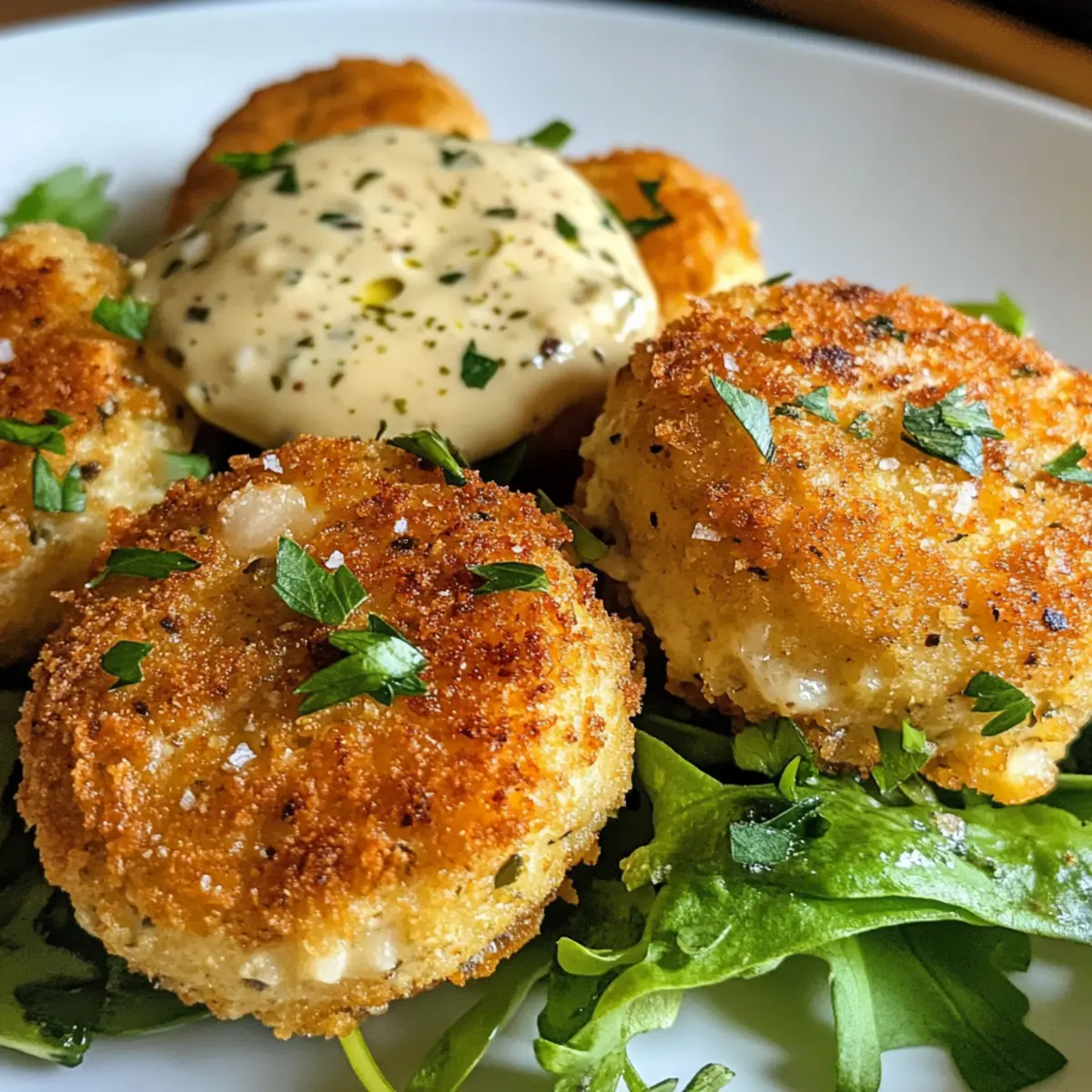 Caesar salad croquettes