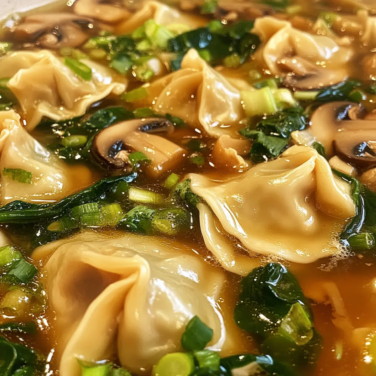 Asian Dumpling Potsticker Soup