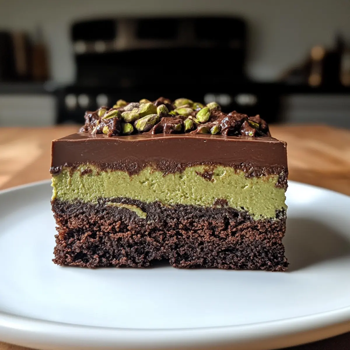 Vegan Pistachio Cream Brownies