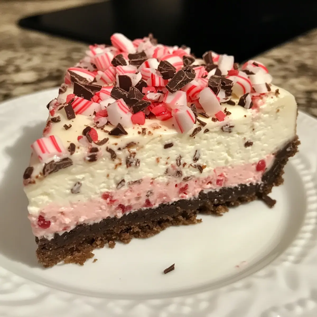 Peppermint Bark Cheesecake