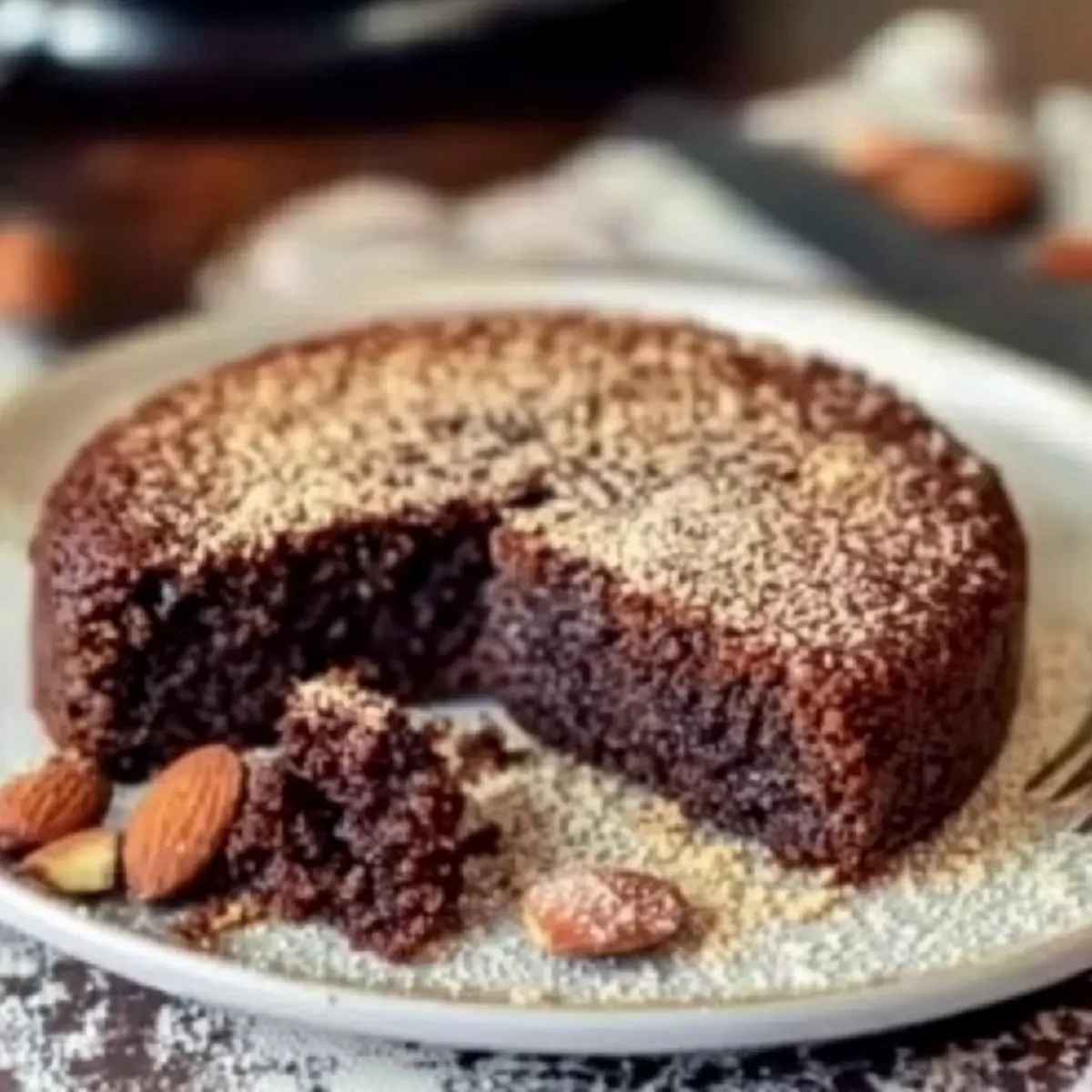 Chocolate Almond Yogurt Cake