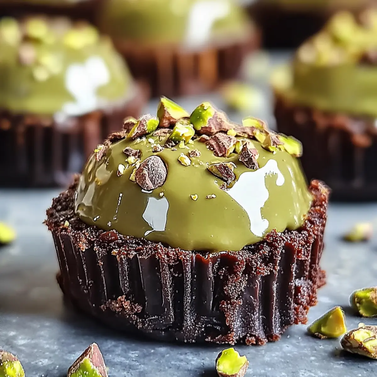 Pistachio Ferrero Rocher Brownies