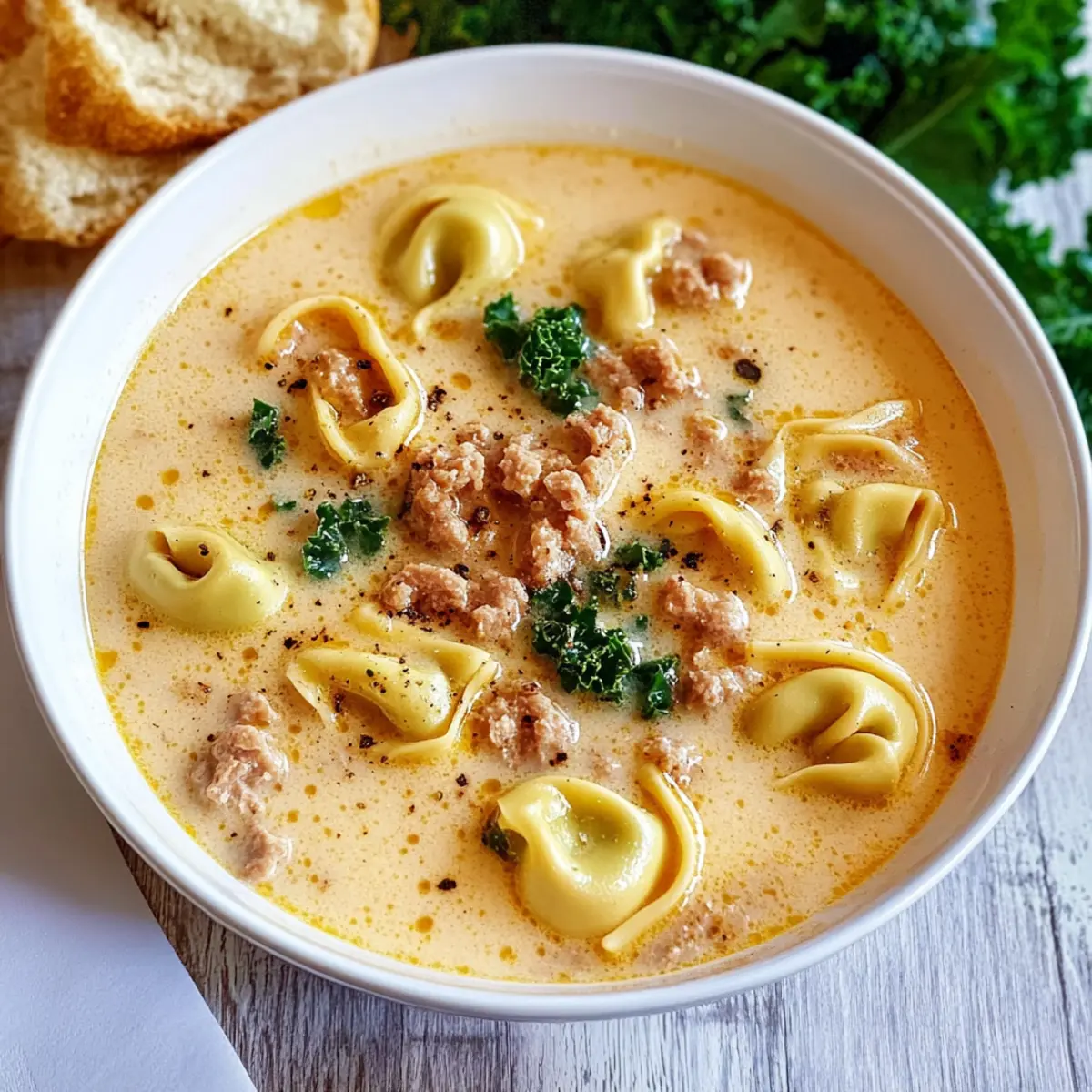 Creamy Tortellini Soup