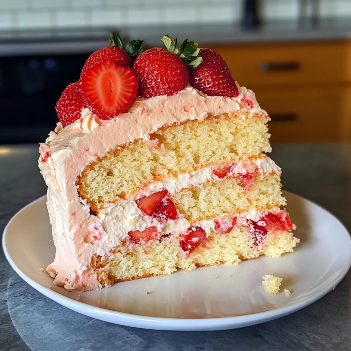Strawberry Vanilla Cake