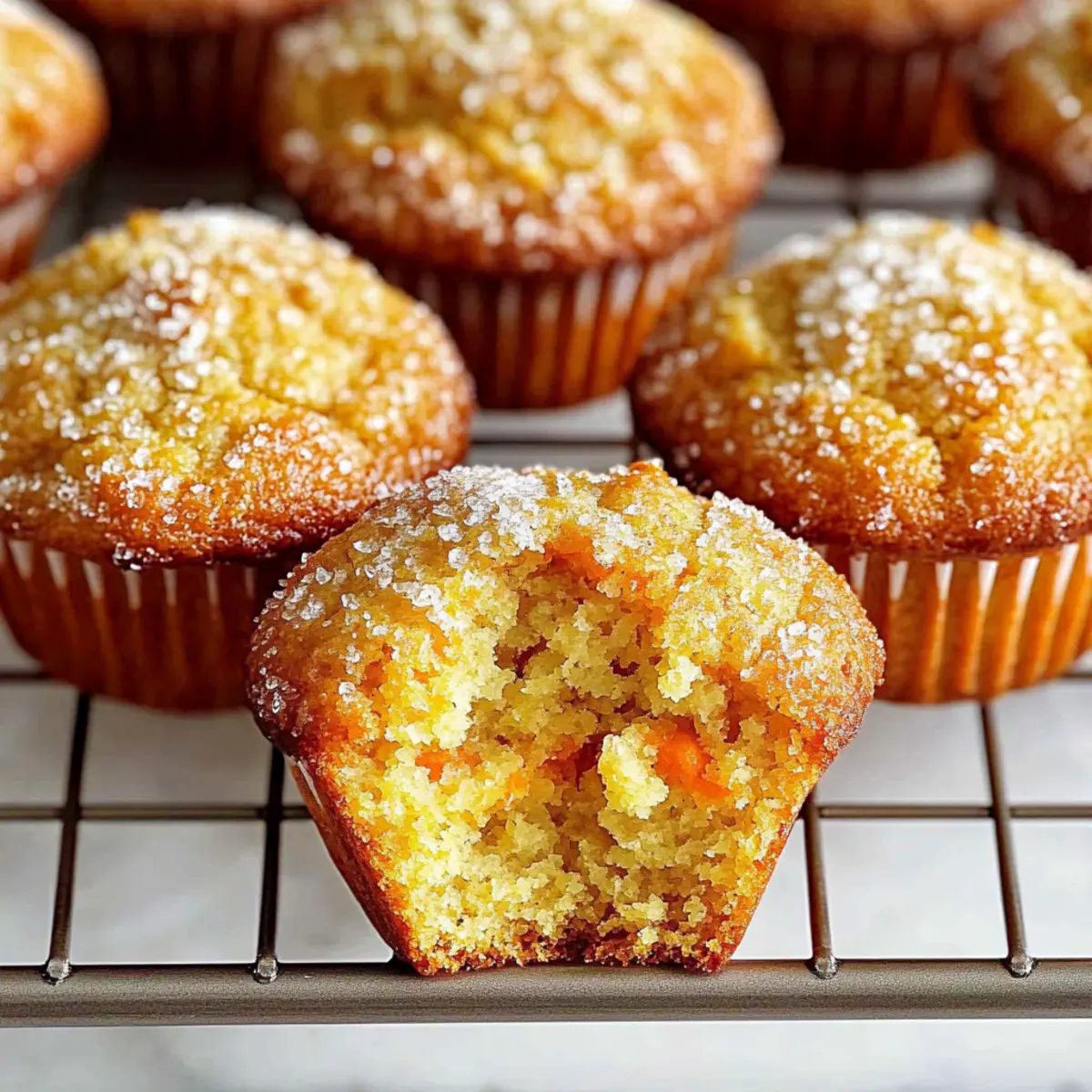 Soft Moist Carrot Muffins
