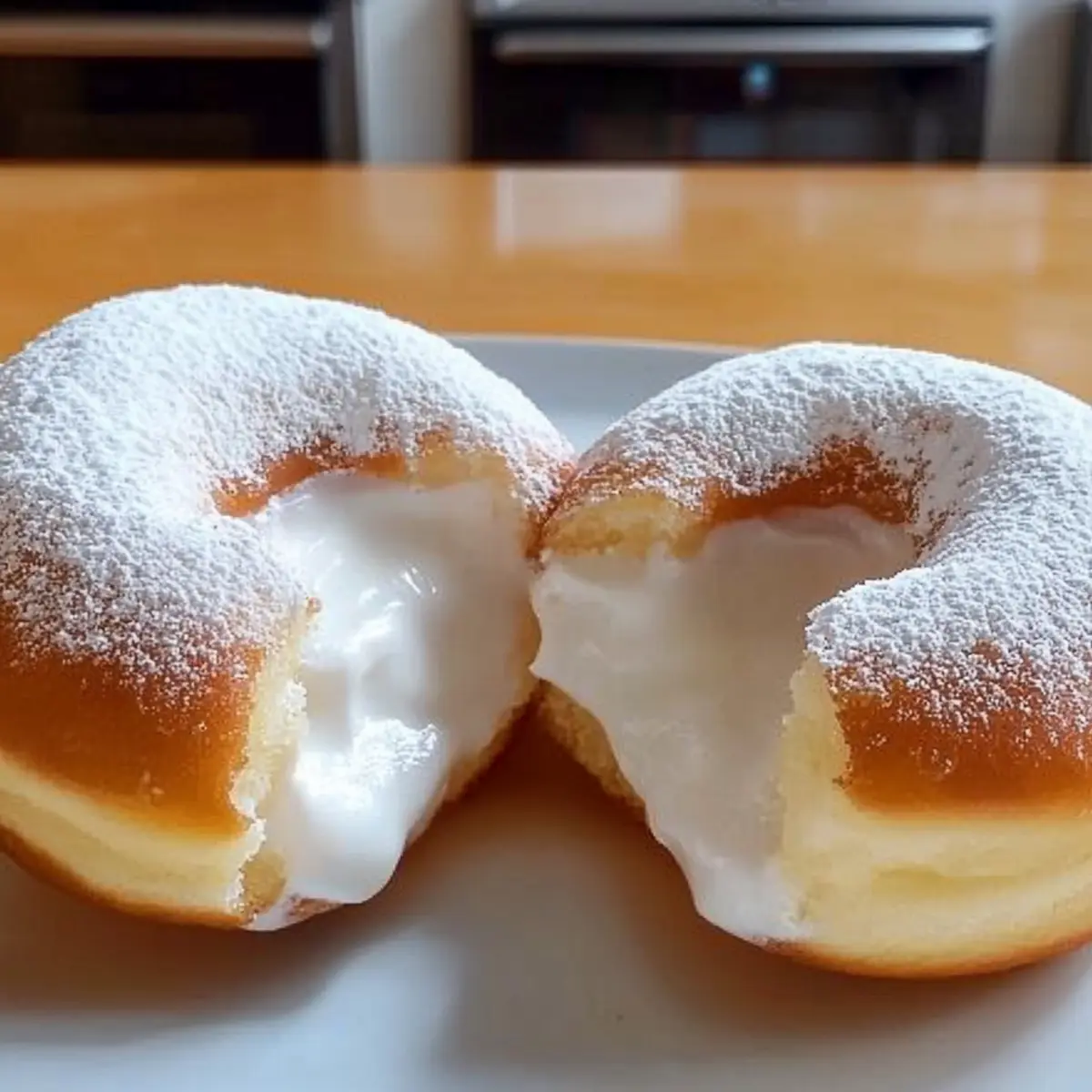 Fluffy Korean Milk Cream Donut