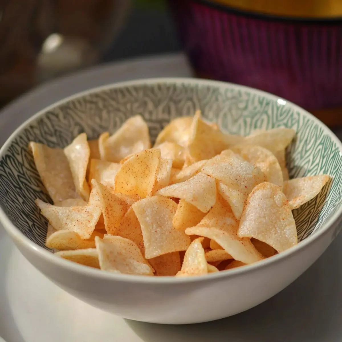 Air Fryer Rice Paper Pop Chips