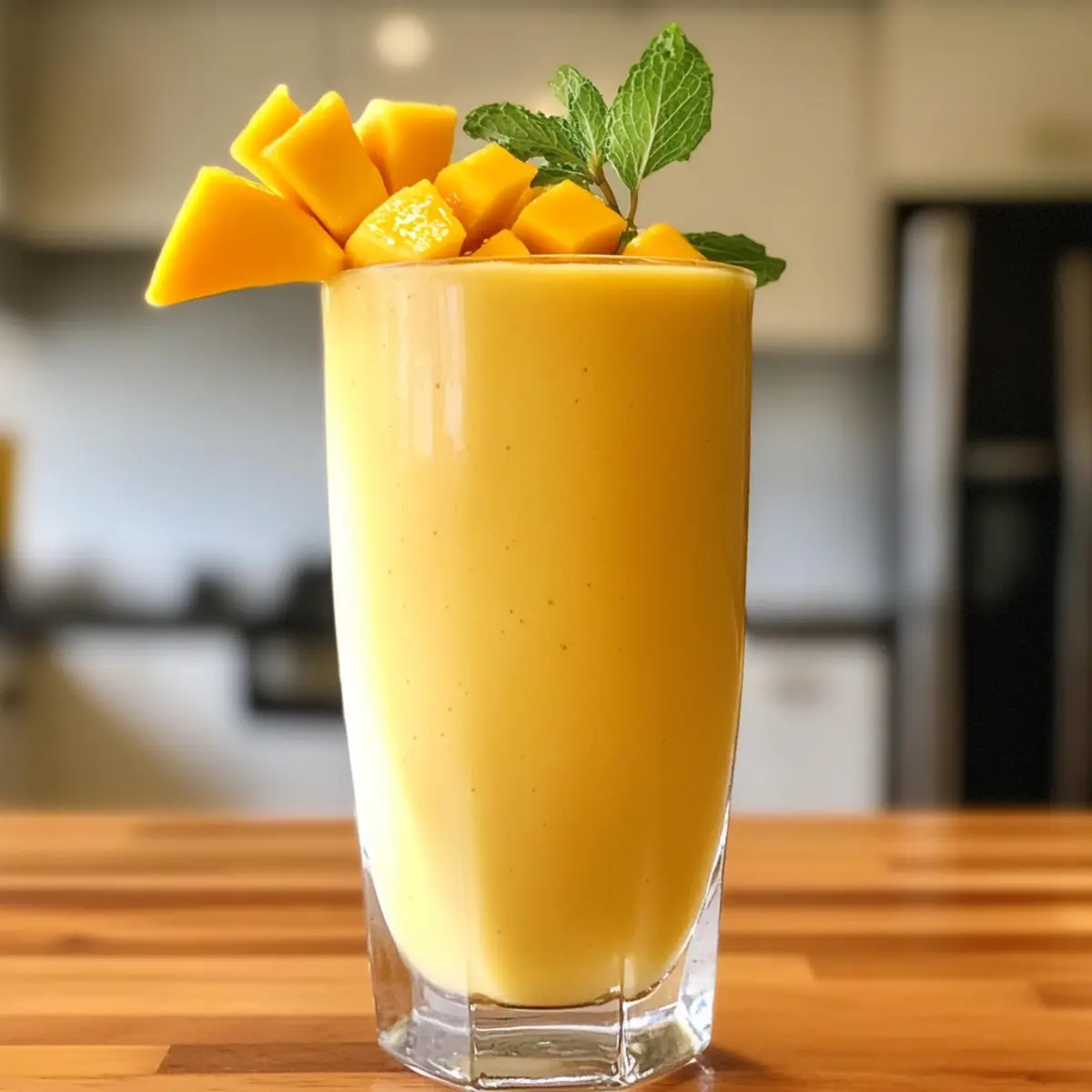 Mango Coconut Milk Smoothie