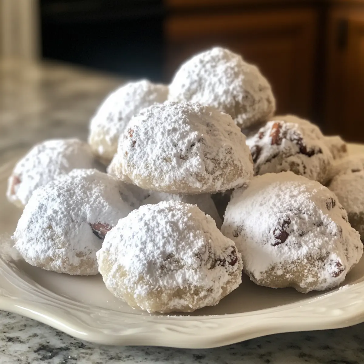Buttery Pecan Snowball Cookies