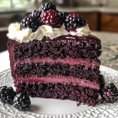 Blackberry Velvet Gothic Cake