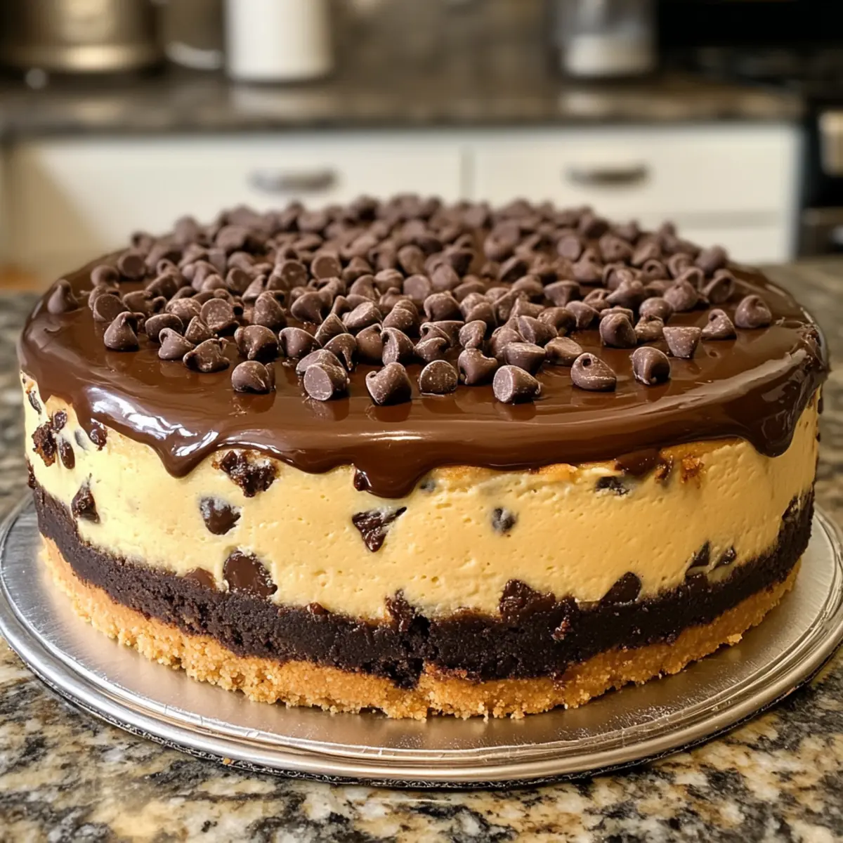 Chocolate Chip Cookie Dough Cheesecake