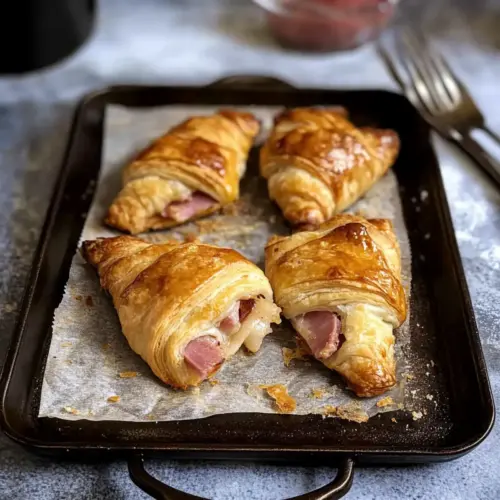 Flaky Ham and Cheese Puff Pastries
