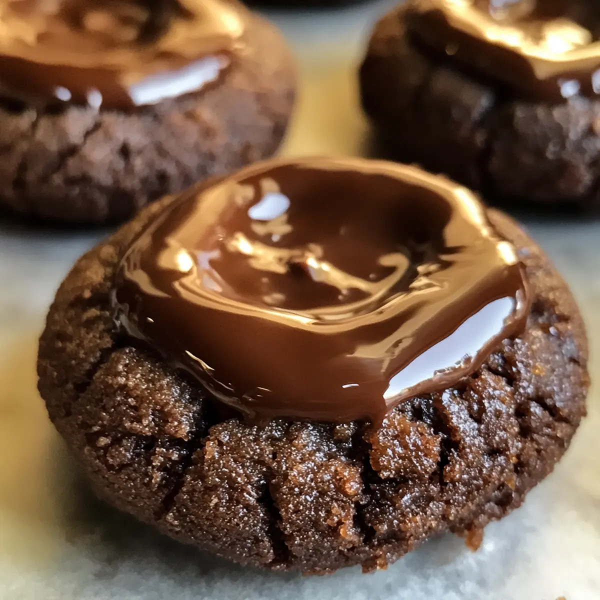 Chocolate Thumbprint Cookies