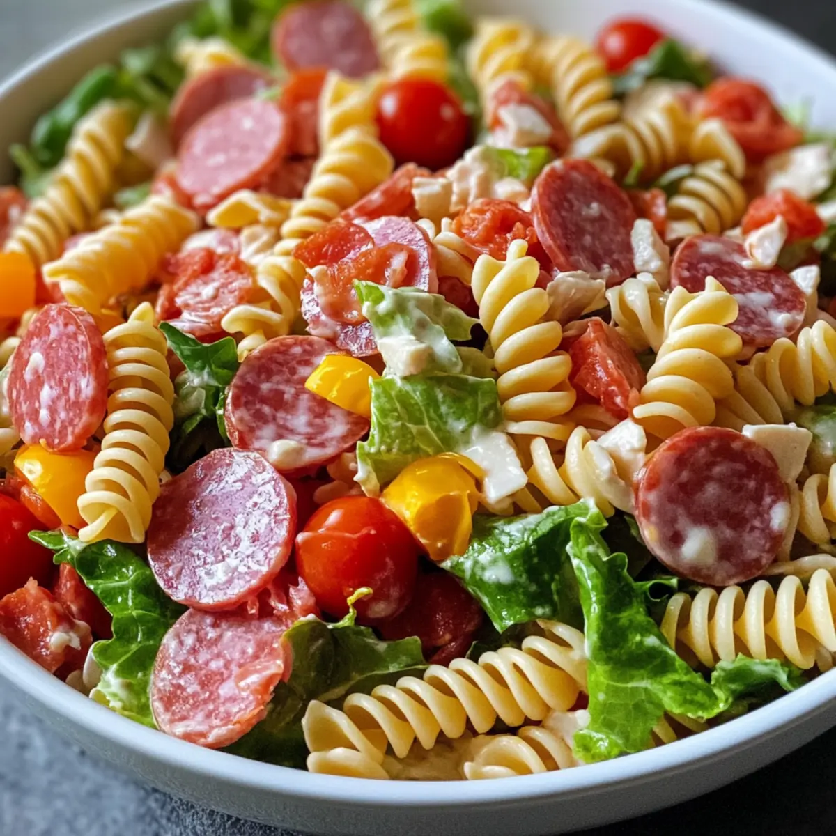 Italian Grinder Pasta Salad
