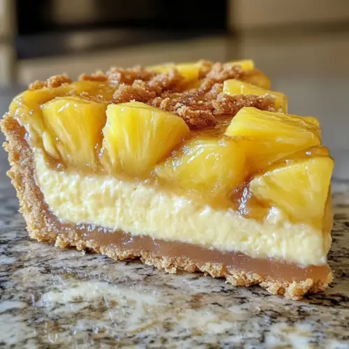 Pineapple Upside-Down Cheesecake
