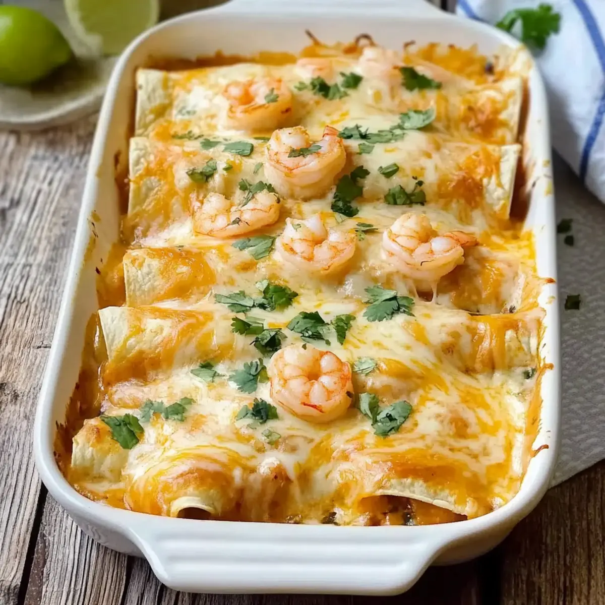 Creamy Shrimp Enchiladas