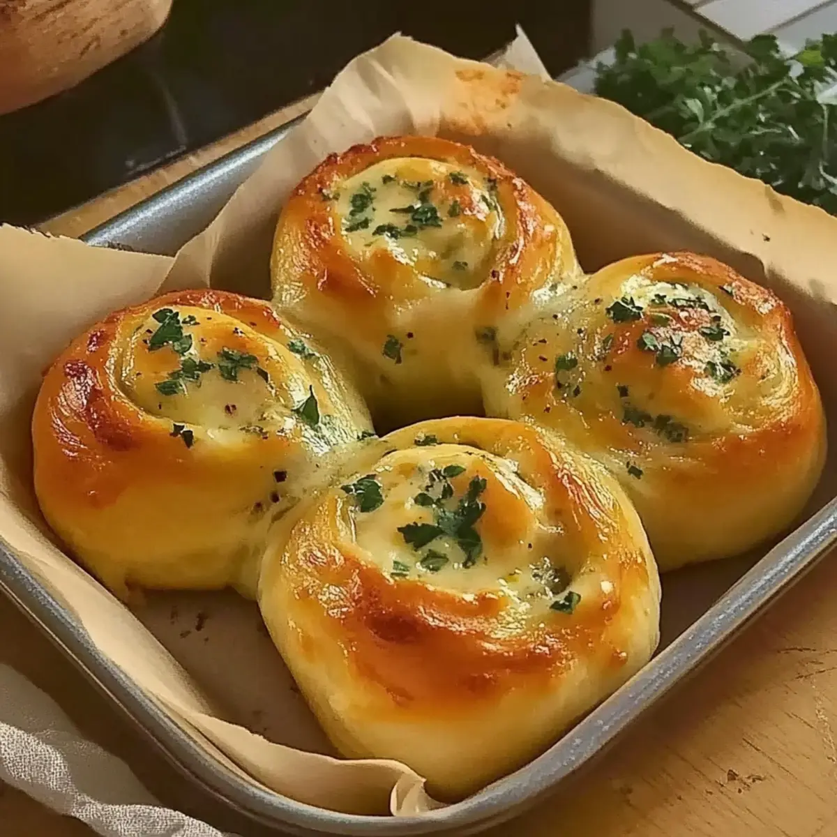 Buttery cheese Garlic Rolls