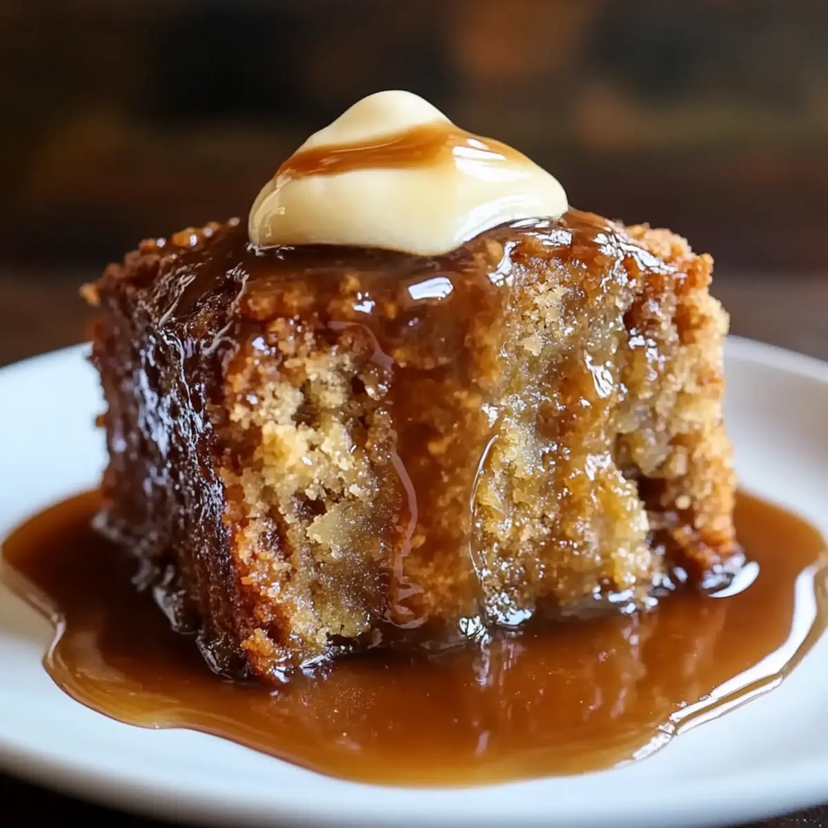 Sticky Banana Bread Pudding Cake