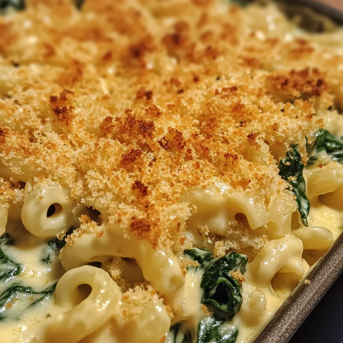 Creamed Spinach Mac & Cheese