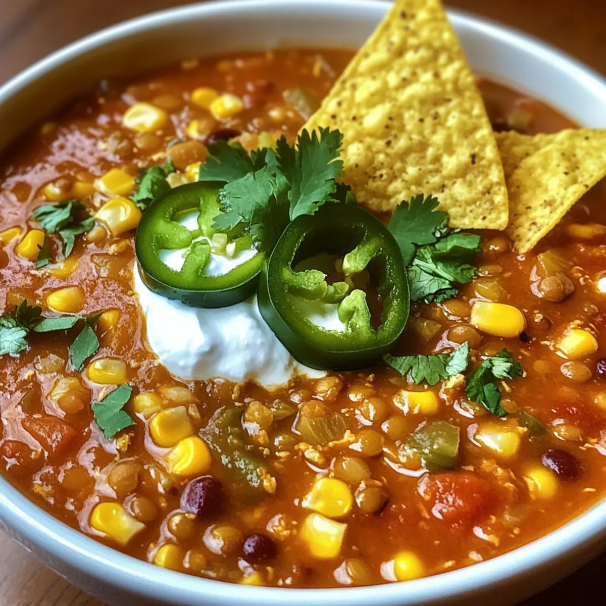 Crockpot Vegetarian Tortilla Soup