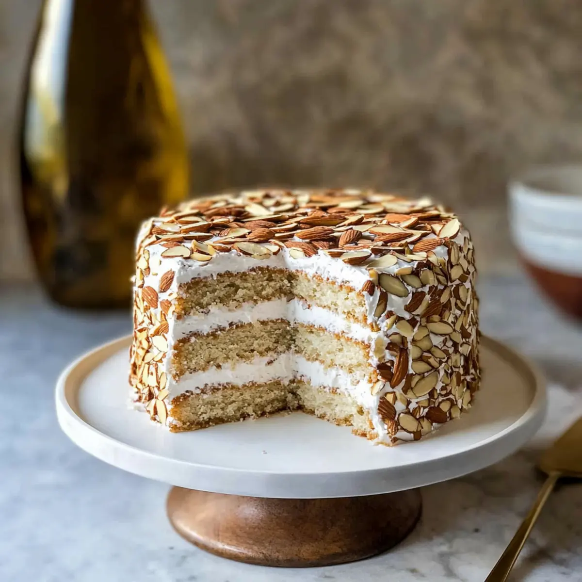 Toasted Almond Cream Cake