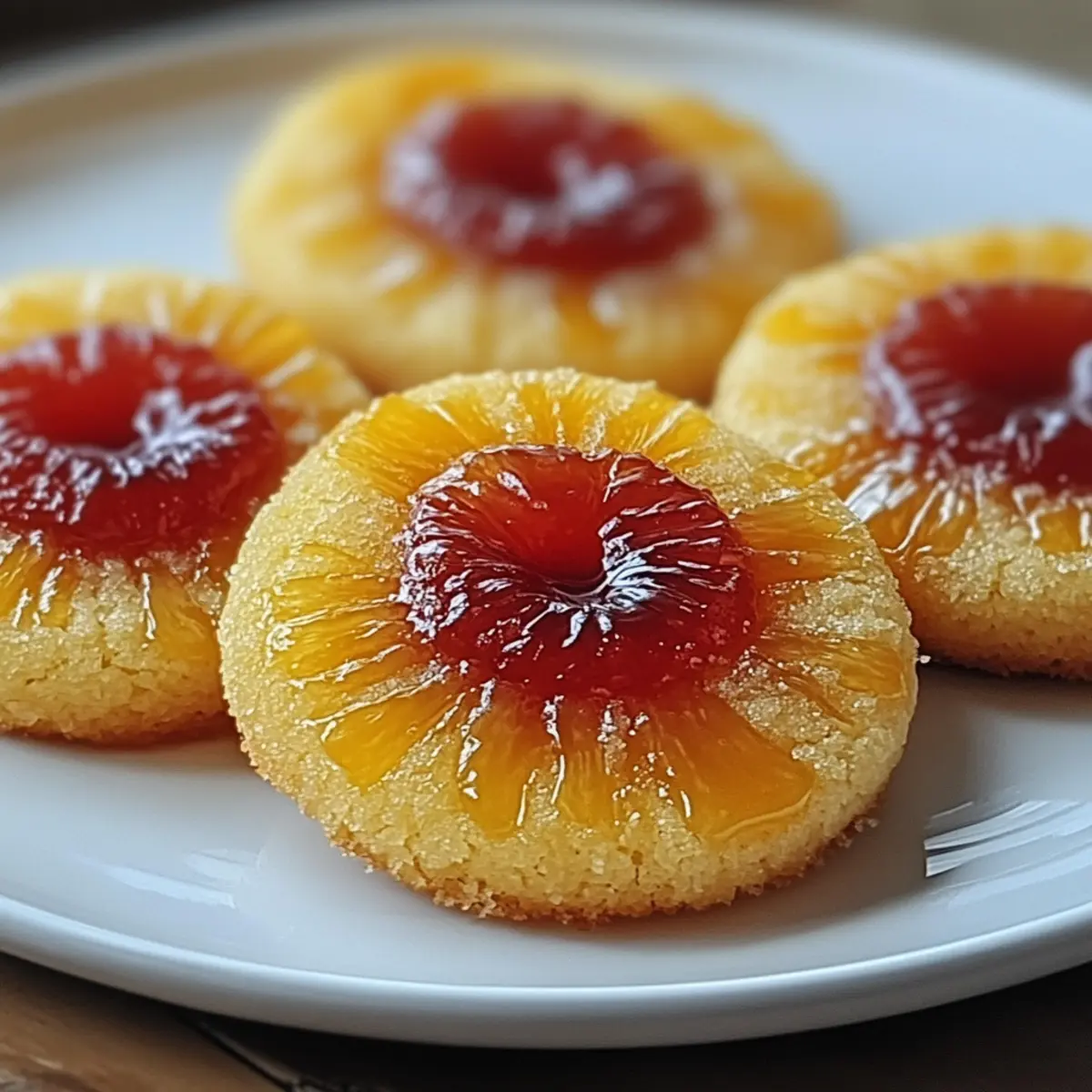 Pineapple Upside Down Sugar Cookies